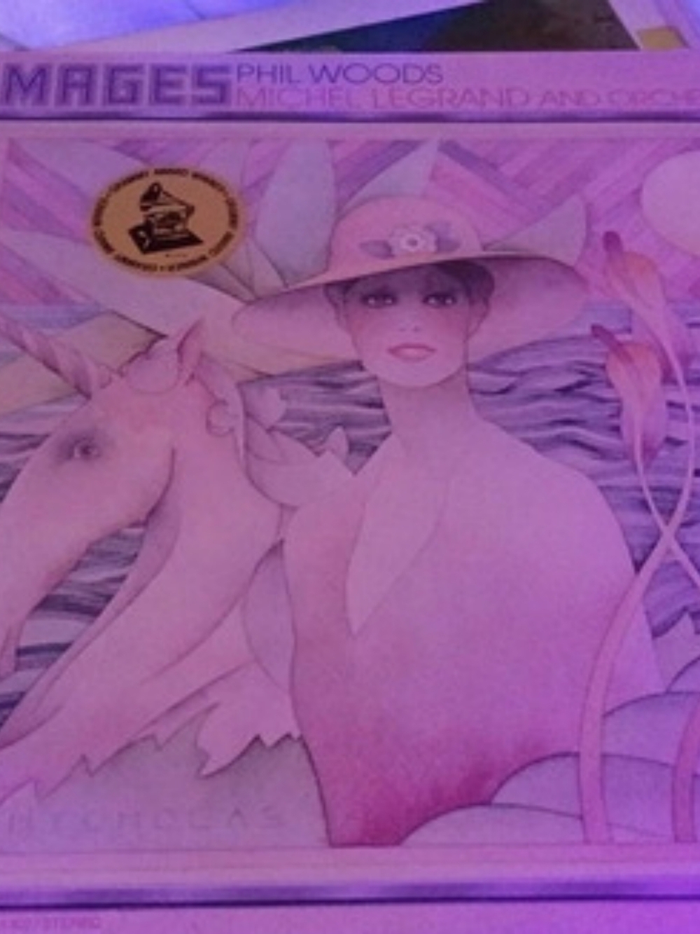 Images by Phil Woods Art Print Pink & Purple